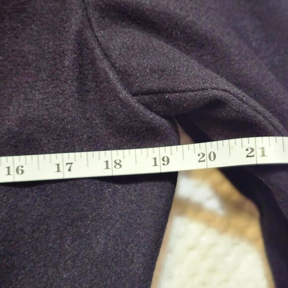 Novelti Black Wool Blend Coat Women’s Size 12 – Classic Button Front with Pocket - Picture 7 of 9